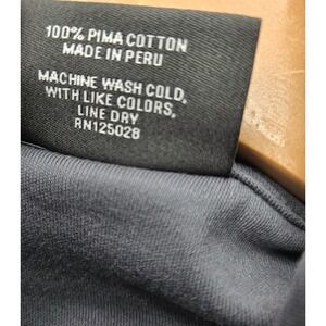 Pima Cotton Grey Gray Turtleneck Men's Med Long Sleeve Peru NWT